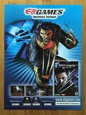 X-2 Wolverine's Revenge PS2 Xbox 2004 Print Ad/Poster EB GAMES X-Men Promo Art picture