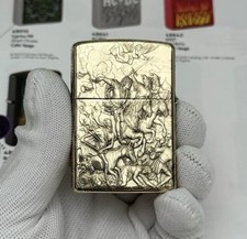 Four Horsemen of the Apocalypse artwork Brass Zippo Lighter picture