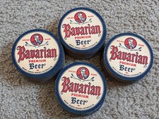 60 Beer Coasters Sealed Mount Carbon Bavarian Premium Beer A78 picture