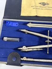VTG Pre Owned ALVIN PRECISION DRAWING INSTRUMENTS SET MADE IN West GERMANY picture