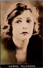 Norma Talmadge Silent Film Star Hand-Colored RPPC Postcard Stage & Film picture