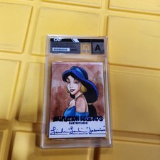 Disney Jasmine SKETCH Card 1/1 From Animation Legends Signed Linda Larkin H85 picture