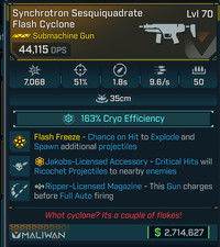 Borderlands 4 ⭐FLASH CYCLONE SMG⭐JAKOBS⭐ RIPPER MAG picture