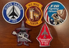 5 x USAF Wild Weasel patches  US seller  F-100 F-105 F-4 F-16 SAM  ECM  Vietnam picture
