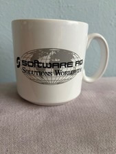 Software AG Solutions Worldwide Vintage Coffee Mug Tams England Tech Company Cup picture