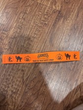 VTG Shoney's Restaurant Trick or Treat Halloween safety strip sticker Bracelet picture