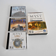Lot of (4) Myst PC games - Myst, URU Ages, URU Exp Pack, Myst IV Revelation picture