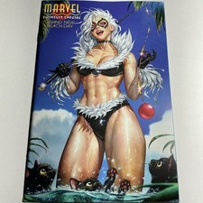 Marvel Swimsuit Special Beach Day Eom SDCC 2026 Black Cat TRADE Variant NM Comic picture