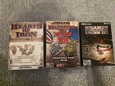 Paradox Interactive Hearts of Iron PC Big Box Lot I II III Hearts of Iron Series picture
