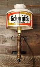 Vintage 70's Schmidts Lighted Beer Sign Wall Sconce Lamp picture