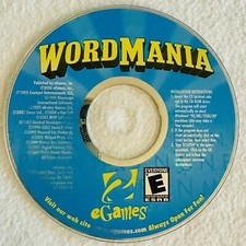 2006 eGames WORD MANIA Word Games For Your Brain PC-CD-ROM Windows 98/ME/2000/XP picture