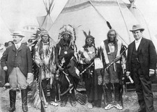1901 Lakota Sioux Chiefs PHOTO Native American Chief Group Blue Horse High Hawk picture