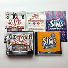 The Sims Mega Deluxe Edition PC Game 2004 Complete House Party Hot Date Vacation picture