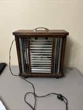 Antique Mathes Cooler Wood Box Fan 4 Speed Model 562 Rare Working picture
