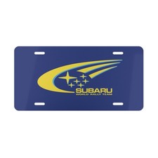 Subaru World Rally Team, License Plate Car Tag Metal Aluminum (Vanity Plate) picture