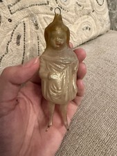 RARE Antique German Mary Pickford Blown Glass Christmas Ornament 1920s 4.5” picture