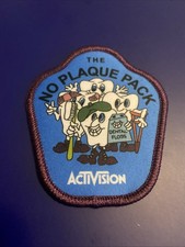 VTG 80’s Activision The No Plaque Pack Sew On Patch picture