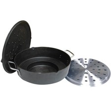 King Kooker CI14UFS Multi Purpose Dutch Oven, Cast Iron, 9-Qt picture