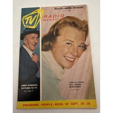 Vintage 1959 New York Herald Tribune TV Radio Magazine June Allyson September 20 picture