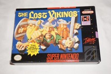 Lost Vikings 1 (Super Nintendo SNES) Complete in Box CIB picture