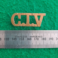 City Imperial Volunteers London CIV Slouch Hat Badge Shoulder Title Boer War picture