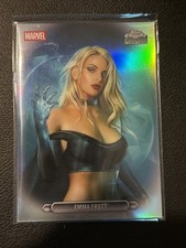 2026 Topps Chrome Marvel Comics Emma Frost Fanfare #FF-14 VHTF RARE NEW X-Men picture