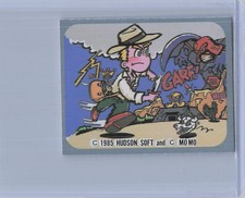 1985 Hudson Soft Amada Famicom Adventure Menko Card #213 Indiana Jones Style picture