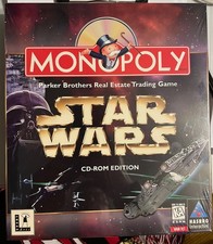 Star Wars Monopoly CD-ROM Edition Big Box PC Game Hasbro 1997 SEALED BOX WIN95 picture