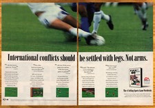 Fifa 96 Football Soccer EA Sport - 2 Page Video Game Print Ad / Poster Art 1996 picture