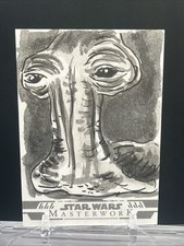 2025 Topps Star Wars Masterwork Ithorian 1/1 Sketch Card By Neil Camera picture