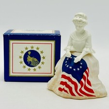 Vintage Avon Bottle Betsy Ross Figurine Topaze Cologne- Full But Opened 1976 picture