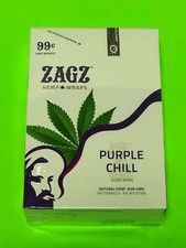 FREE GIFTS🎁Zagz Purple Chill 50 High Quality Natural Hemp Rolling Paper🔥RARE💨 picture