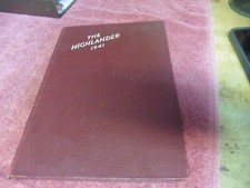 Vintage Highlander Junior High school 1941 Yearbook picture