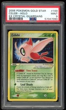 Celebi Gold Star 100/100 PSA 9 Crystal Guardians Pokemon Card Game picture