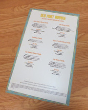 Disney Old Port Royale Allergy Friendly Lunch Dinner Breakfast Menu picture
