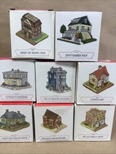 Liberty Falls Americana Collection Lot 8 Village Buildings w/Boxes 1990s Vintage picture