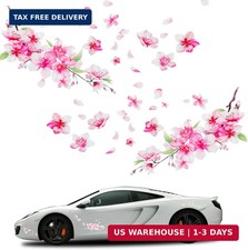 3 PCS Cherry Blossom Vinyl Car Sticker, 10'' Pink Car Stickers for Women, Cherry picture