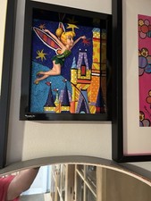 Disney Disneyland 60th Diamond Tinker Bell Shadow Box Wall Art by Britto NEW picture