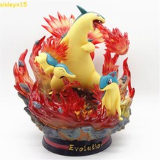 Cartoon Monsters Typhlosion Flame Wheel Figure Statue Model Collection Gift PK picture