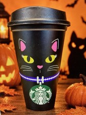 Starbucks 2026 Ltd. Ed. Halloween Reusable Black Cat Whiskers Tumbler New w/Tag picture