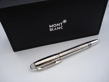 Montblanc Starwalker Rollerball Pen Silver Black Ink Luxury Gift New Box Set picture
