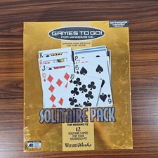Vintage PC Solitaire Pack Games To Go For Windows CE Sealed  picture