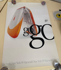 APPLE COMPUTERS MAC TO GO VINTAGE ORIGINAL MACWORLD 99 POSTER 24 X 36 picture