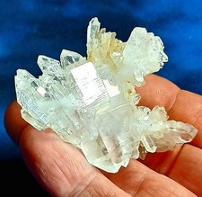 *AAA QUALITY* HIMALAYAN FADEN QUARTZ DISPLAY (44gm's) UNIQUE STRUCTURE/ RAINBOWS picture