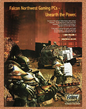 1999 Fallout Tactics Falcon Northwest Original Advertisement / Retro Wall Art v4 picture
