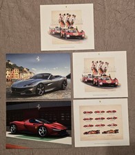 Ferrari Official Le Mans Cards (7×6) & Portofino - Daytona SP3 Cards (8×6) picture