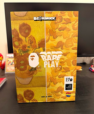 Medicom Toy Be@rbrick BAPE PLAY Van Gogh Museum 100%/400% Boxed A2737971 picture