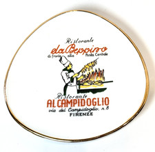 Vintage Ristorante Beppino Campidoglio Domenico Firenze Dish Trinket Souvenir picture