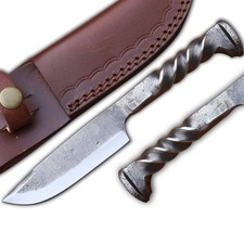 Railspike HandForged Railroad Twisted Knife picture