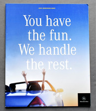 ORIGINAL  2001 MERCEDES FULL LINE SALES BROCHURE ~ 44 PAGES ~ 9